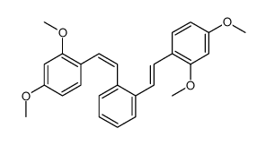 1-[2-[2-[2-(2,4-dimethoxyphenyl)ethenyl]phenyl]ethenyl]-2,4-dimethoxybenzene Structure