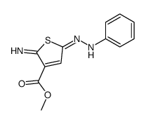 methyl 2-imino-5-(phenylhydrazinylidene)thiophene-3-carboxylate结构式