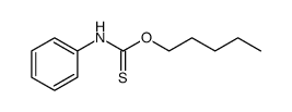 Carbamothioic acid, N-phenyl-, O-pentyl ester Structure