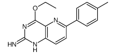 4-ethoxy-6-(4-methylphenyl)pyrido[3,2-d]pyrimidin-2-amine结构式