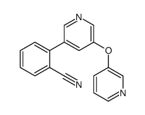 2-(5-pyridin-3-yloxypyridin-3-yl)benzonitrile Structure