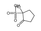 1-hydroxy-2-oxocyclopentane-1-sulfonic acid Structure