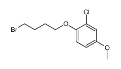 1-(4-bromobutoxy)-2-chloro-4-methoxybenzene结构式