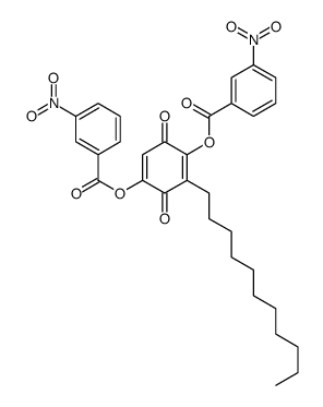 [4-(3-nitrobenzoyl)oxy-3,6-dioxo-5-undecylcyclohexa-1,4-dien-1-yl] 3-nitrobenzoate结构式
