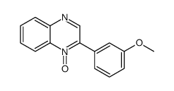 2-(3-methoxyphenyl)-1-oxidoquinoxalin-1-ium Structure