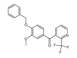 (4-benzyloxy-3-methoxy-phenyl)-(2-trifluoromethyl-pyridin-3-yl)-methanone Structure