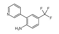 2-pyridin-3-yl-4-(trifluoromethyl)aniline结构式