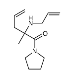 2-methyl-2-(prop-2-enylamino)-1-pyrrolidin-1-ylpent-4-en-1-one Structure