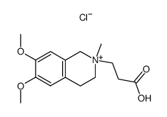 3-(6,7-Dimethoxy-N-methyl-1,2,3,4-tetrahydroisoquinolin-2-yl)propionic acid chloride Structure