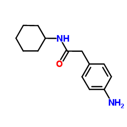 2-(4-Aminophenyl)-N-cyclohexylacetamide Structure