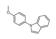 1-(4-甲氧基苯基)吲哚结构式