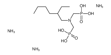 triammonium hydrogen [[(2-ethylhexyl)imino]bis(methylene)]diphosphonate结构式