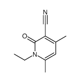 1-Ethyl-4,6-dimethyl-2-oxo-1,2-dihydro-pyridine-3-carbonitrile结构式