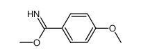 4-methoxy-benzimidic acid methyl ester Structure