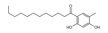 1-(2,4-dihydroxy-5-methylphenyl)dodecan-1-one Structure