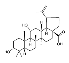 3α,11α-dihydroxylup-20(29)-en-28-oic acid结构式