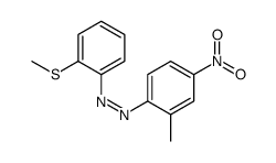 (2-methyl-4-nitrophenyl)-(2-methylsulfanylphenyl)diazene结构式