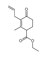 ethyl 3-allyl-2-methyl-4-oxocyclohex-2-ene-1-carboxylate Structure