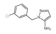 1-[(3-氯苯基)甲基]-1h-吡唑-5-胺结构式
