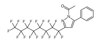1-ACETYL-3-PERFLUOROOCTYL-5-PHENYLPYRAZOLE structure