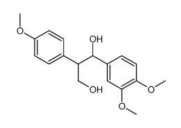 1-(3,4-dimethoxyphenyl)-2-(4-methoxyphenyl)propane-1,3-diol结构式