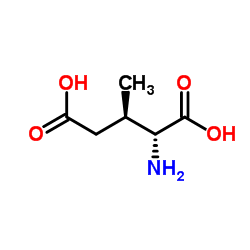 (3R)-3-Methyl-D-glutamic acid structure