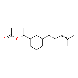 α-methyl-3-(4-methyl-3-pentenyl)cyclohex-3-ene-1-methyl acetate Structure