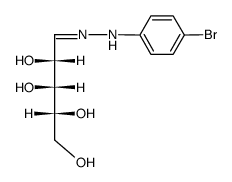 D-lyxose-(4-bromo-phenylhydrazone)结构式