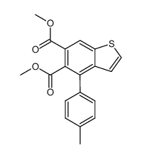 dimethyl 4-(4-methylphenyl)benzothiophene-5,6-dicarboxylate结构式