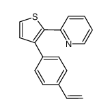 2-[3-(4-vinyl-phenyl)-thiophen-2-yl]-pyridine结构式