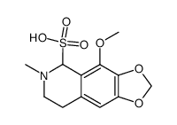 4-methoxy-6-methyl-5,6,7,8-tetrahydro-[1,3]dioxolo[4,5-g]isoquinoline-5-sulfonic acid结构式