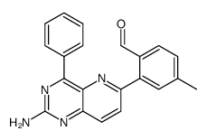 4-phenyl 6-(2-formyl-5-methylphenyl)pyrido[3,2-d]pyrimidin-2-ylamine Structure