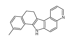 9-methyl-12,13-dihydro-7H-benzo[a]pyrido[3,2-g]carbazole结构式