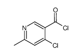 4-chloro-6-methylnicotinoyl chloride Structure