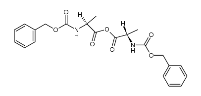 bis(N-benzyloxycarbonyl-L-alanyl)oxide Structure