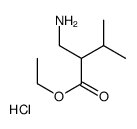 ethyl 2-(aminomethyl)-3-methylbutanoate,hydrochloride结构式