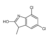 5,7-dichloro-3-methyl-1,3-dihydroindol-2-one结构式