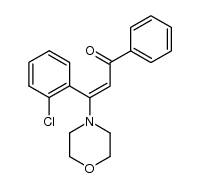 2-chloro-β-morpholino-chalcone Structure