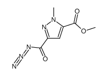 methyl 3-(azidocarbonyl)-1-methyl-1H-pyrazole-5-carboxylate Structure