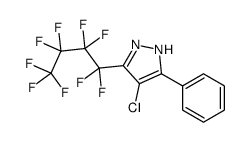 4-chloro-5-(1,1,2,2,3,3,4,4,4-nonafluorobutyl)-3-phenyl-1H-pyrazole Structure