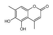 Coumarin, 5,6-dihydroxy-4,7-dimethyl- (6CI) structure