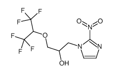 1-(1,1,1,3,3,3-hexafluoropropan-2-yloxy)-3-(2-nitroimidazol-1-yl)propan-2-ol结构式
