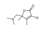 3-chloro-5-[(dimethylamino)methyl]-4,5-dimethylfuran-2-one结构式