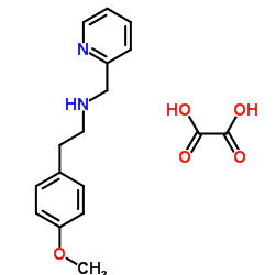 2-(4-Methoxyphenyl)-N-(2-pyridinylmethyl)ethanamine ethanedioate (1:1) Structure