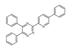 3-(4-phenyl-2-pyridyl)-5,6-diphenyl-1,2,4-triazine结构式