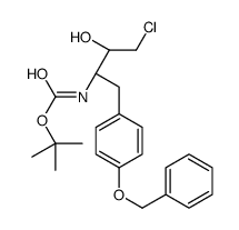 tert-Butyl (2S,3R)-1-(4-(benzyloxy)phenyl)-4-chloro-3-hydroxybutan-2-ylcarbamate结构式