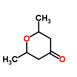 2,6-DIMETHYLTETRAHYDRO-4H-PYRAN-4-ONE structure