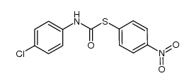 S-p-nitrophenyl N-p-chlorophenylthiocarbamate结构式