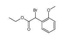 ethyl 2-bromo-2-(2-methoxyphenyl)acetate结构式