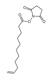 (2,5-dioxopyrrolidin-1-yl) undec-10-enoate结构式